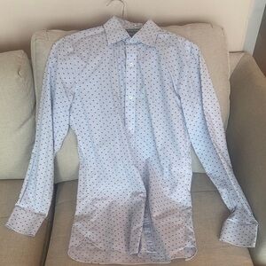 Bonobos Sky Blue Patterned Dress Shirt